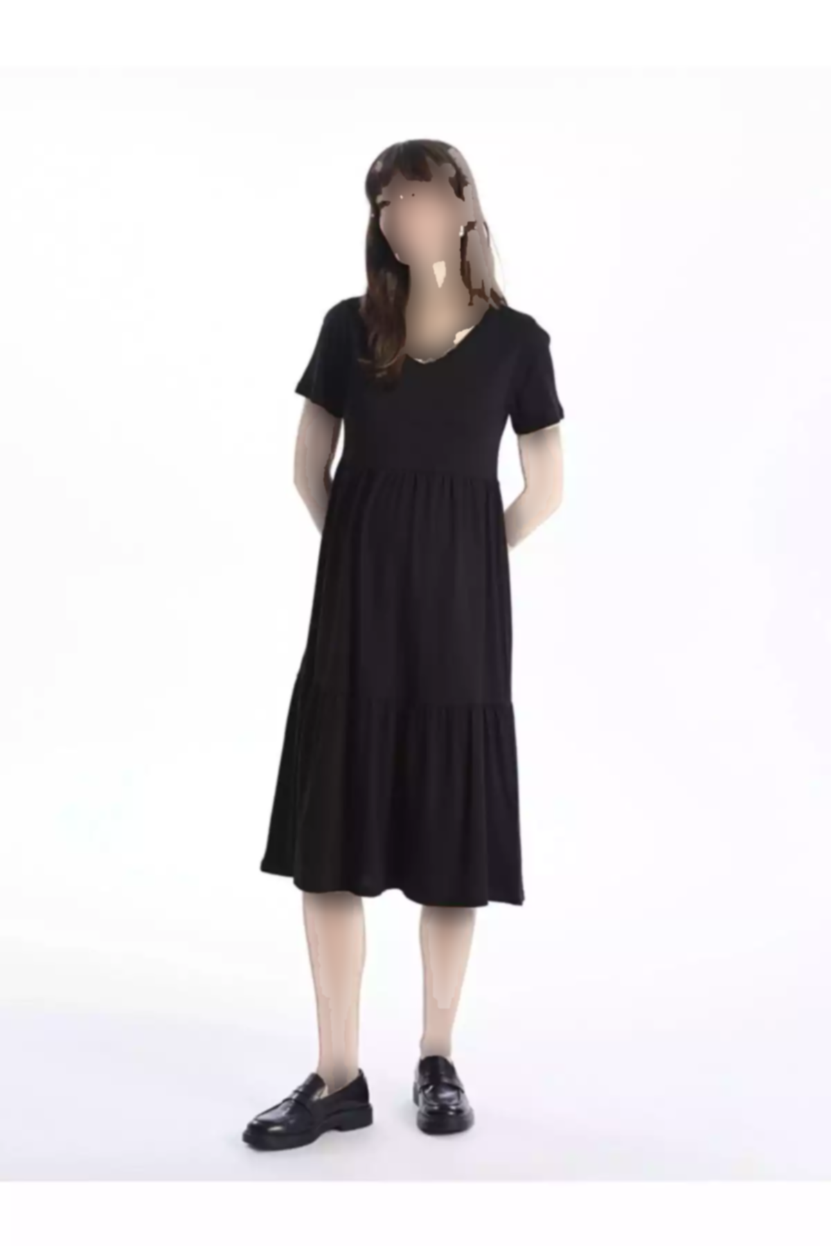 پیراهن ساده آستین کوتاه یقه هفت LC Waikiki بارداری برند LC Waikiki کد 1759254783