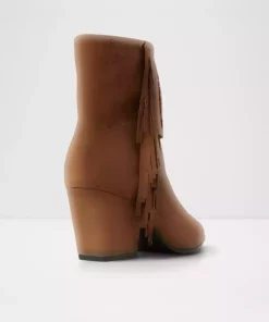 بلوکه پاشنه بلند جیر شتری پوتین زیپدار 100% اصل زنانه شانیا برند Aldo کد 1758534077