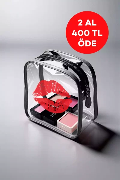 ساک کیف لوازم آرایش مراقبت مسافرتی ضدآب تنظیم کننده ساحلی شفاف آرایشی و بهداشتی زنانه برند KAYOUBI کد 1758163273