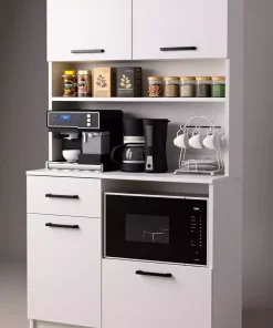 کابینت گوشه ای سفید قهوه برند Moonlife کد 1757972526