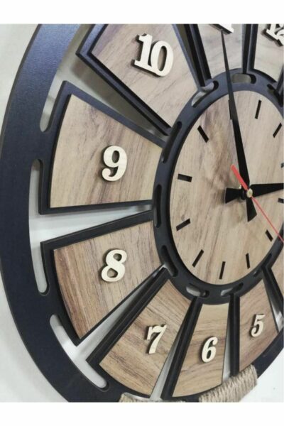 ساعت دیواری دکوری با طناب چوبی کد 1758141664