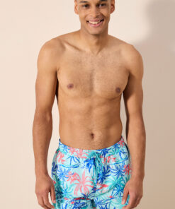 شلوارک مردانه پالم چندرنگ دریایی کد 1758242477