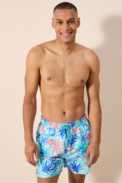 شلوارک مردانه پالم چندرنگ دریایی کد 1758242477