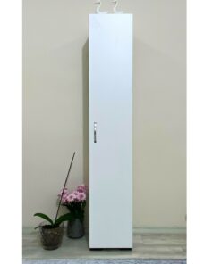 کمد چندمنظوره یک درب با ۵ طبقه، کمد حمام، کمد آشپزخانه سفید. کد 1757961733