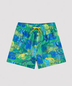 شورت شنا رنگارنگ بچهگانه با طرح دایناسور کد 1758249666