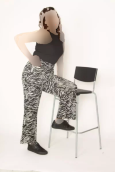 کمر کشی آستر‎دار نیمه سایز بزرگ شلوار مشکی زنانه برند Şans کد 1758336130