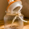 ظرف نگهداری بی رنگ خانه شیشه ای 600میلی لیتر شکلدار عسل برند LC Waikiki کد 1758385328