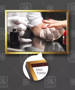 تابلو لاک ناخن مراقبت آرایش دکوری آرایشگاه سالن زنانه برند SML TABLO کد 1758422526