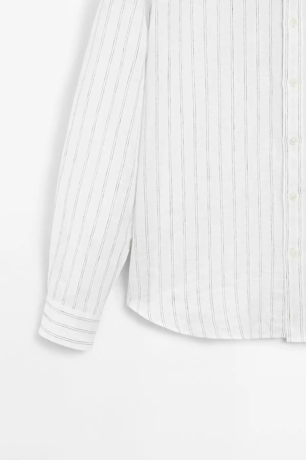 پیراهن متناسب کتان راهراه برند Massimo Dutti کد 1757751910