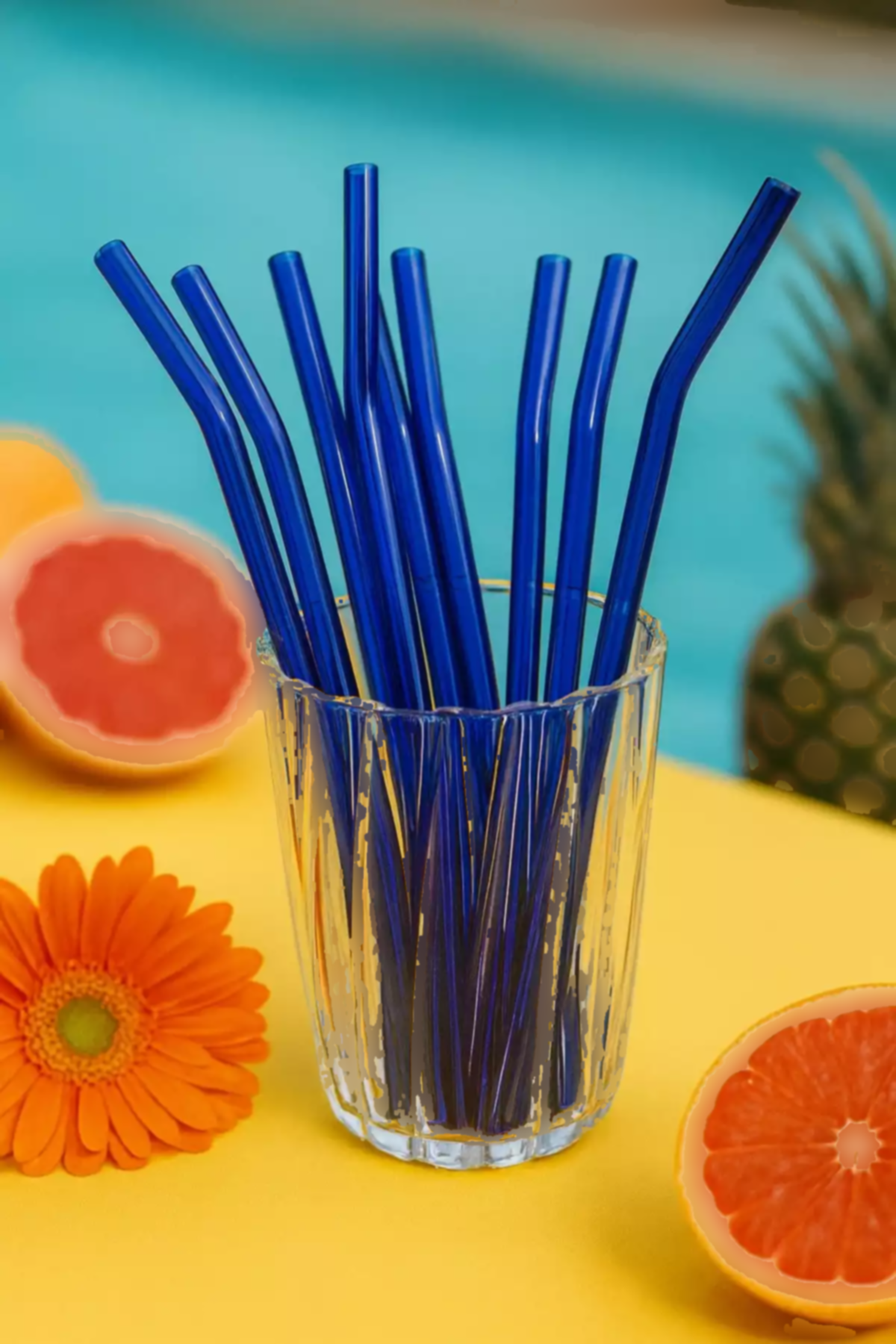 شیشه ای آبی برند Paşabahçe کد 1758451266