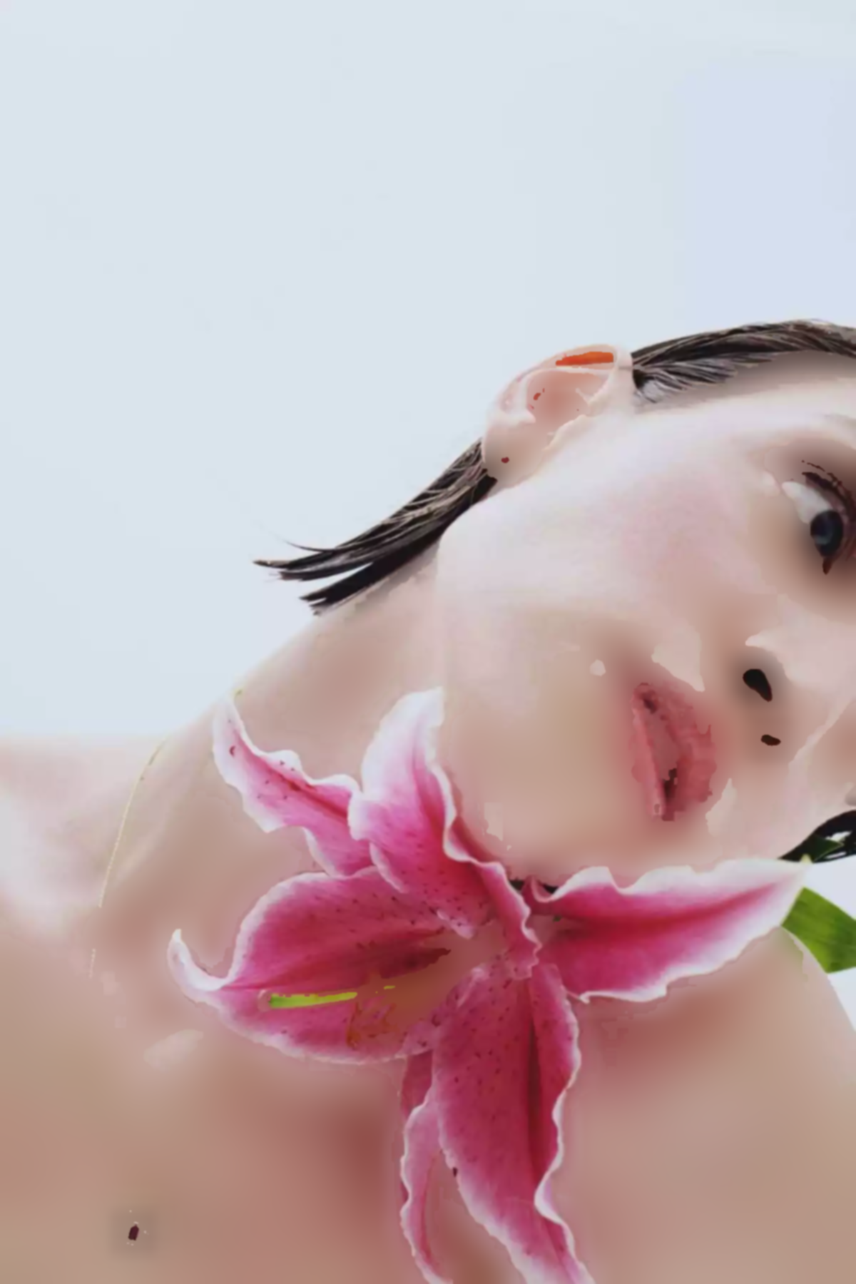 گوشواره گردنبند ست نگین دار 14عیار طلایی بنفش روکش زنانه تبر سر برند Defacto کد 1757272808
