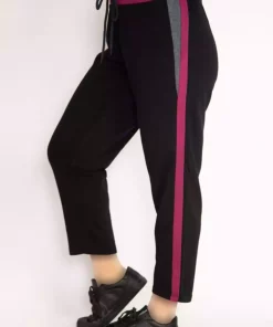 اسپرت کمر طرحدار بند دار سایز بزرگ رنگ شلوار مشکی زنانه برند Şans کد 1757947269