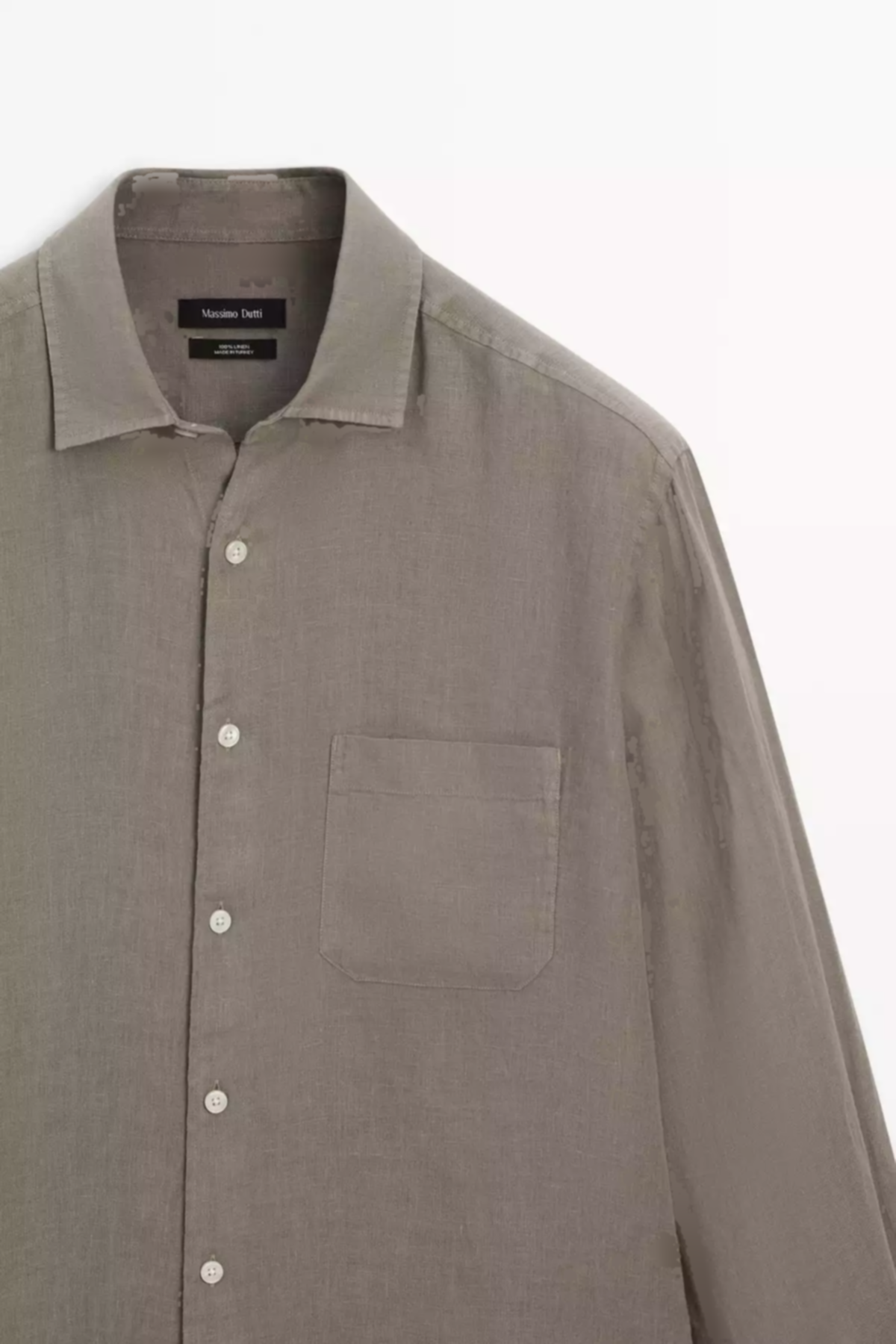 پیراهن متناسب طرحدار جیبدار برند Massimo Dutti کد 1757752027