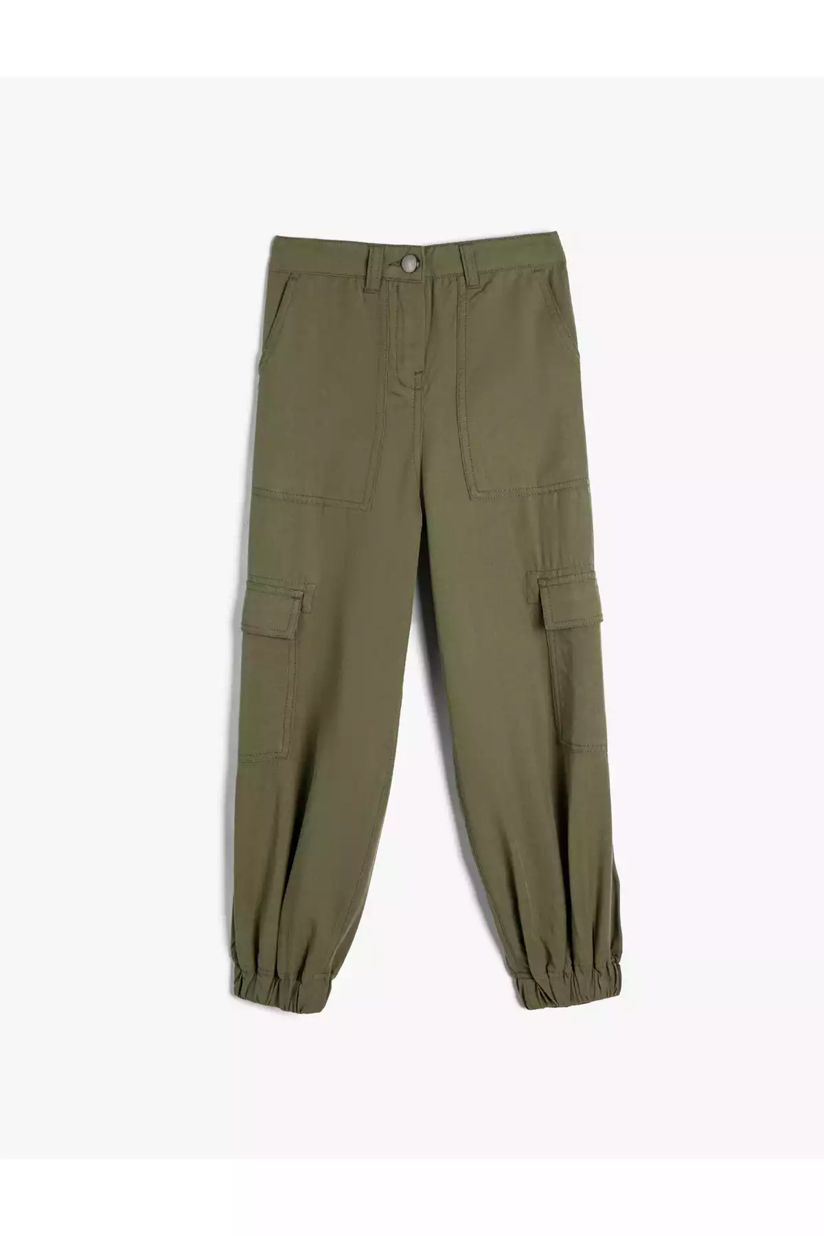 قالب دکمهدار جیب دار گشاد دمپا کش جاگر شلوار برند Koton کد 1757791029