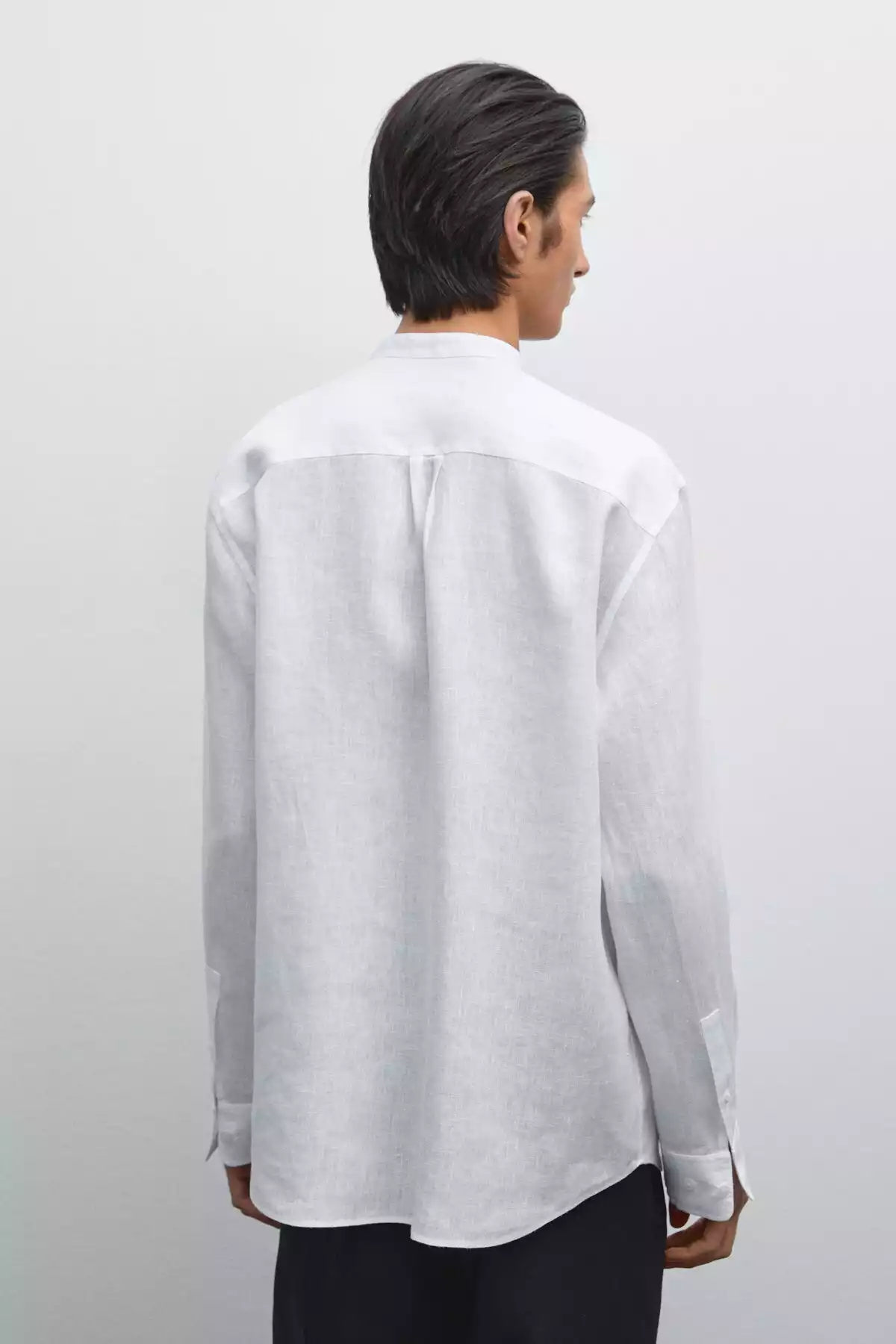 پیراهن متناسب یقه دیپلمات 100کتان برند Massimo Dutti کد 1757758929