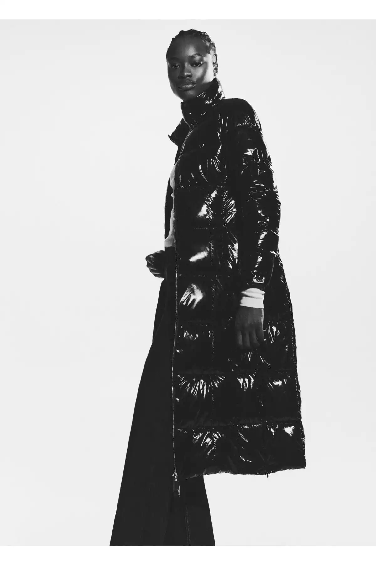 کاپشن زنانه مشکی برند MANGO کد 1757706788