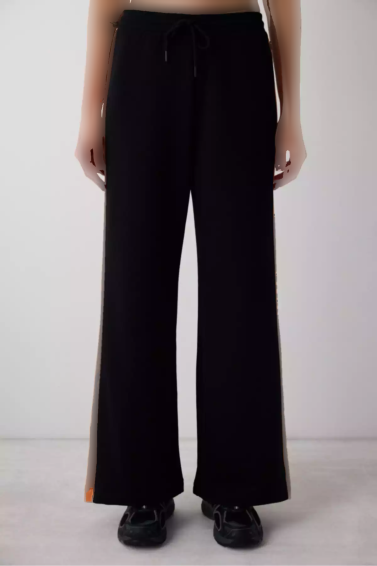 دور کمر بلند پاچه گشاد سعود شلوار مشکی برند Penti کد 1758037268