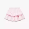 دامن کوچک طبقه دار کمر کشی طرح توری برند Koton کد 1757283309
