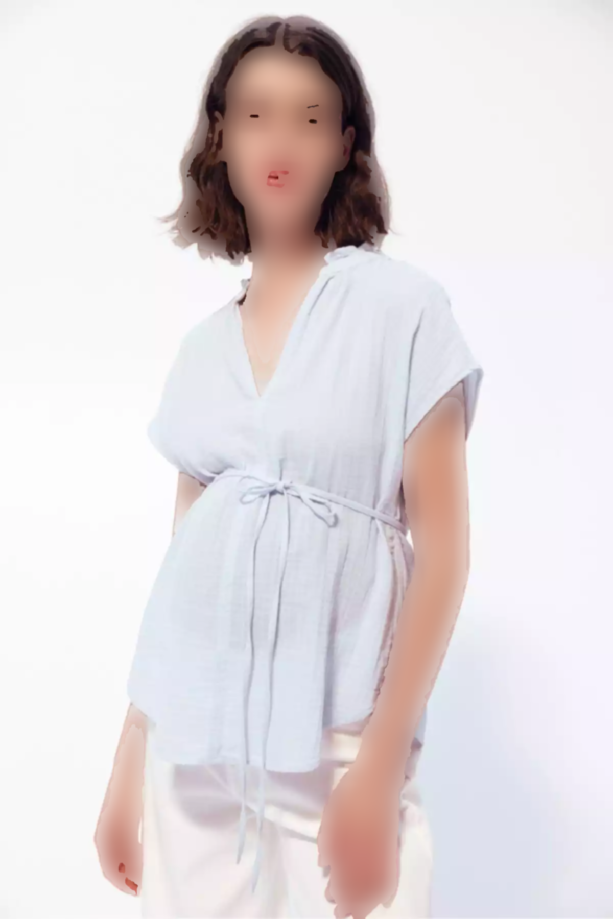 بلوز muslin کمربند دار برند H&M کد 1757223309