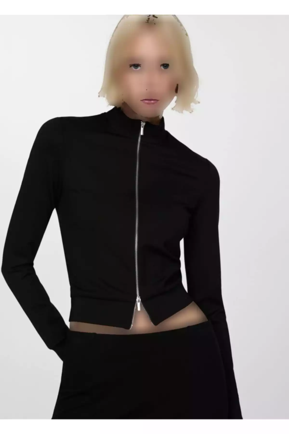 کت دوطرف زیپدار به بدن برند MANGO کد 1758264067