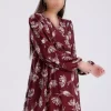 تونیک داخل آستردار شیفون طرح گلدار بارداری برند KATLİN MATERNİTY WEAR کد 1757234949