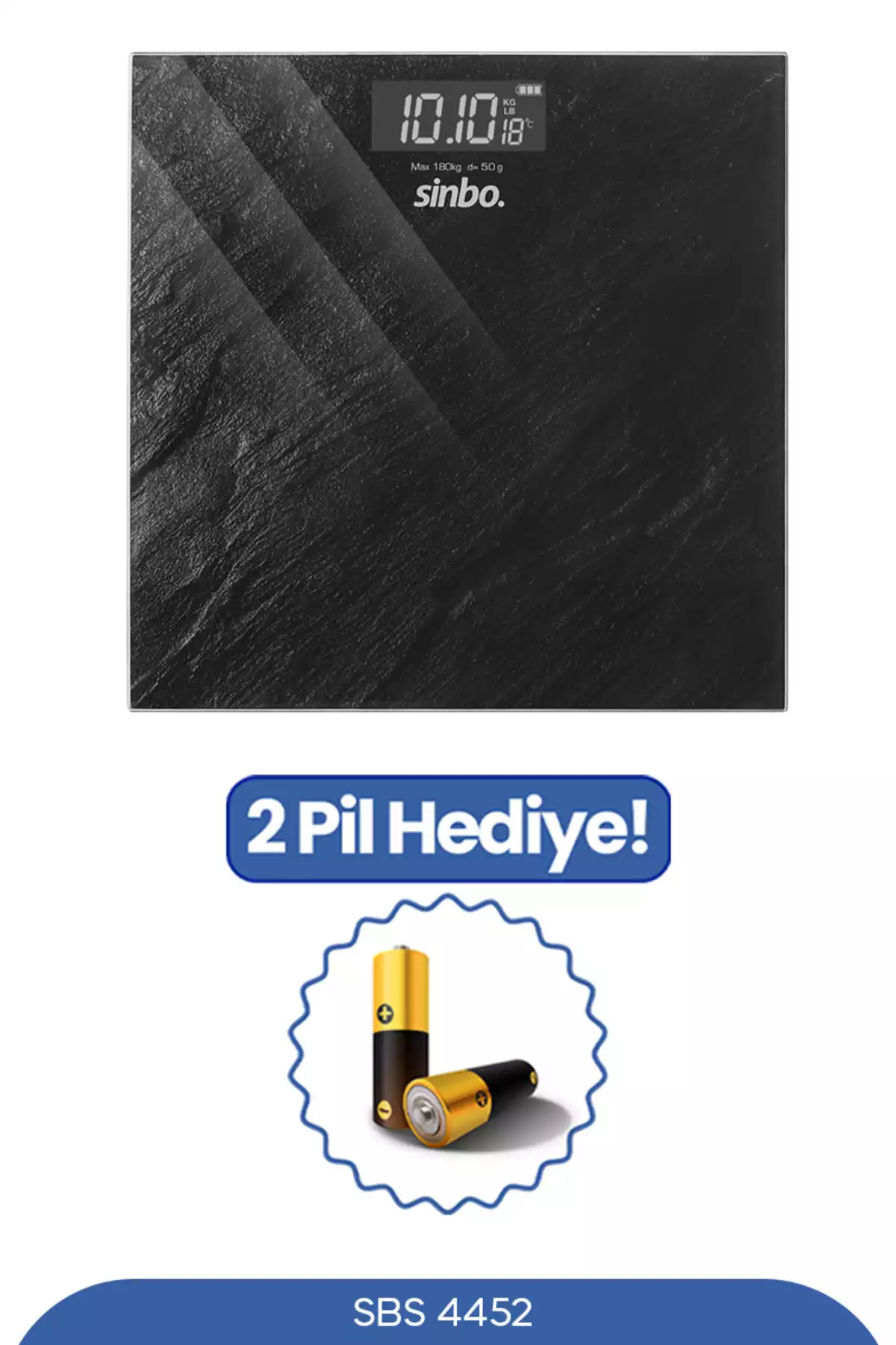 بزرگ شیشه ای 2حمام مشکی مقیاس شده برند Sinbo کد 1757774528