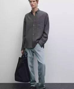 پیراهن متناسب راحت برند Massimo Dutti کد 1757751848