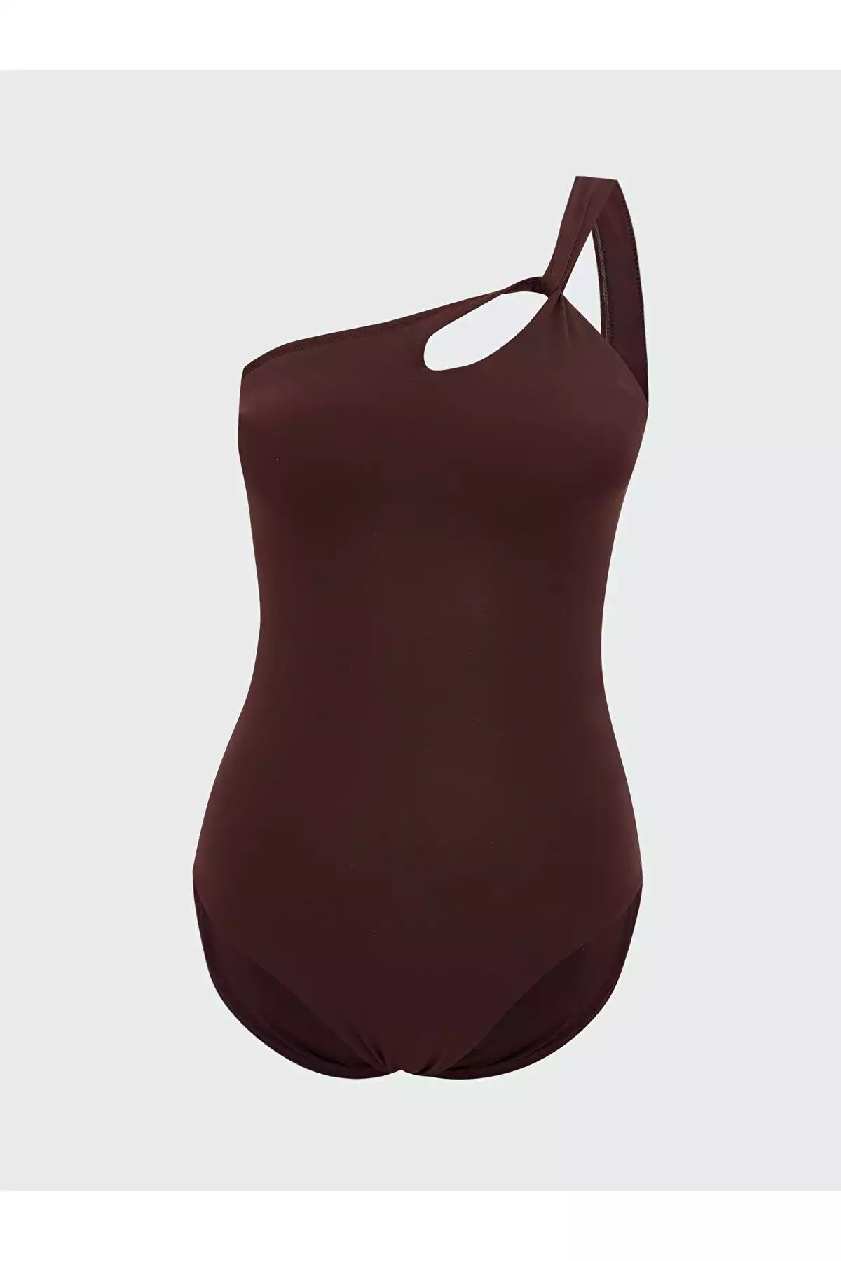 مایو ساده رویایی زنانه قهوهای برند LC Waikiki کد 1758048669