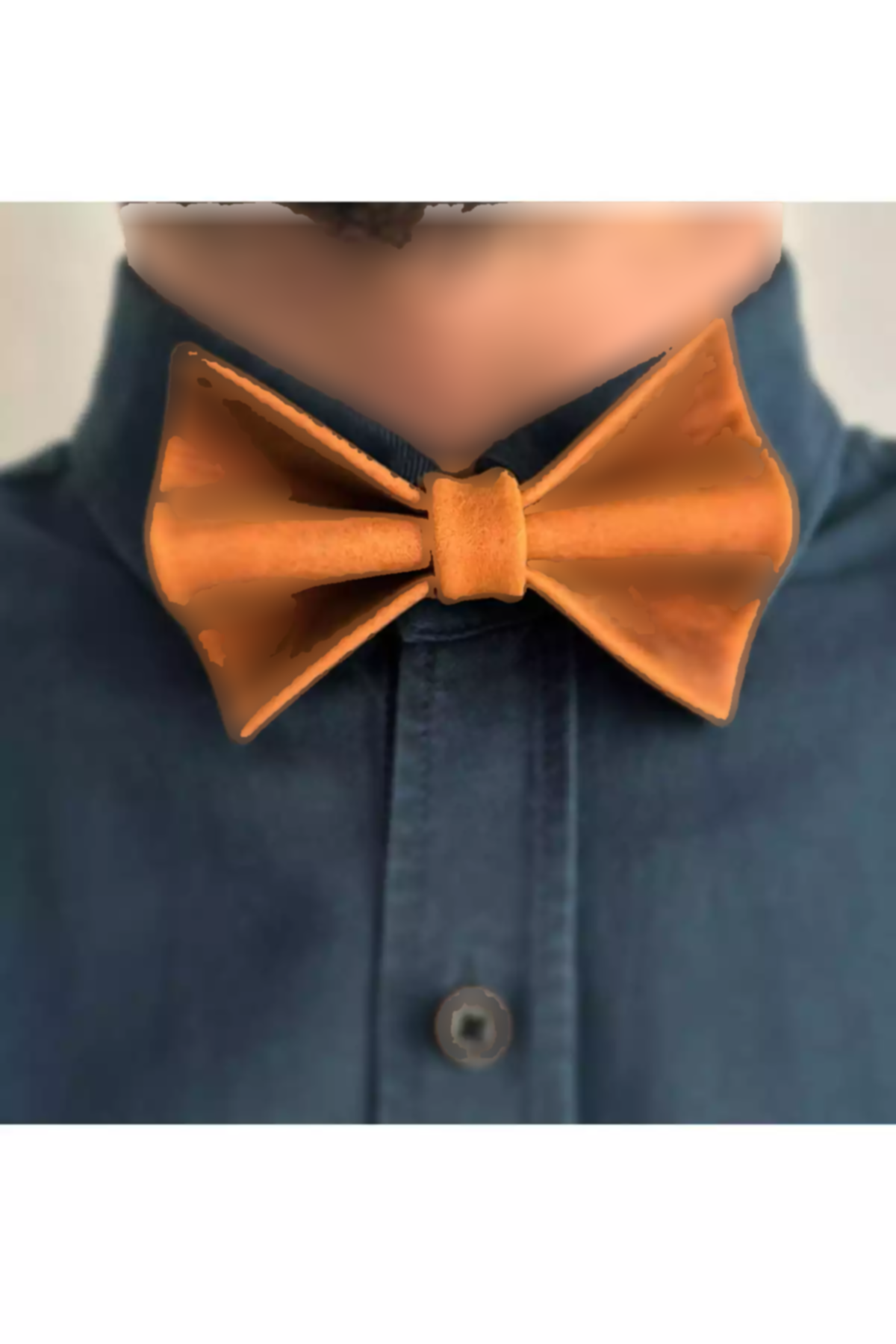 پاپیون قهوهای چرم اصل دست ساز دستی برند Mimas Design کد 1758238388