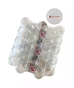 بسته شیشه ای 25تکه درب‎دار 6600 برند Paşabahçe کد 1757601129