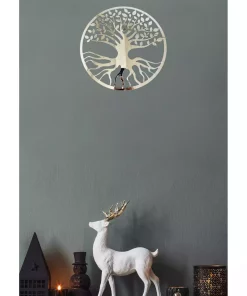 دیوار برش درخت ام دی اف اینهای لیزر نقره 30x30cm برند Numa Concept کد 1757110390