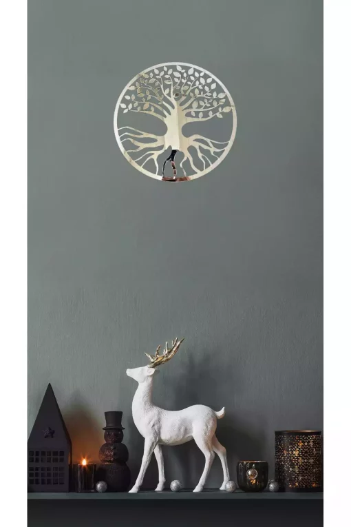 دیوار برش درخت ام دی اف اینه‎ای لیزر نقره 30x30cm برند Numa Concept کد 1757110390