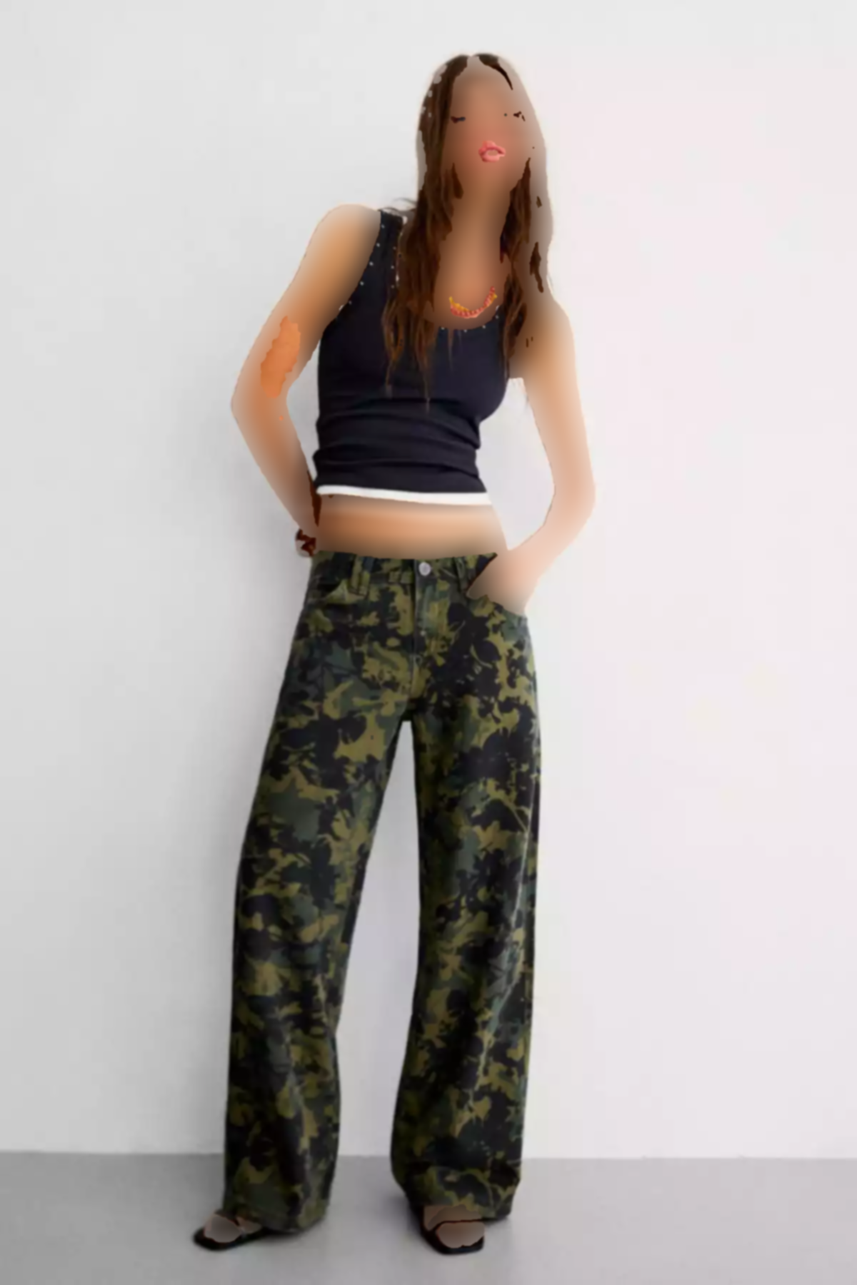 صاف چاپی شلوار برند Bershka کد 1758115933