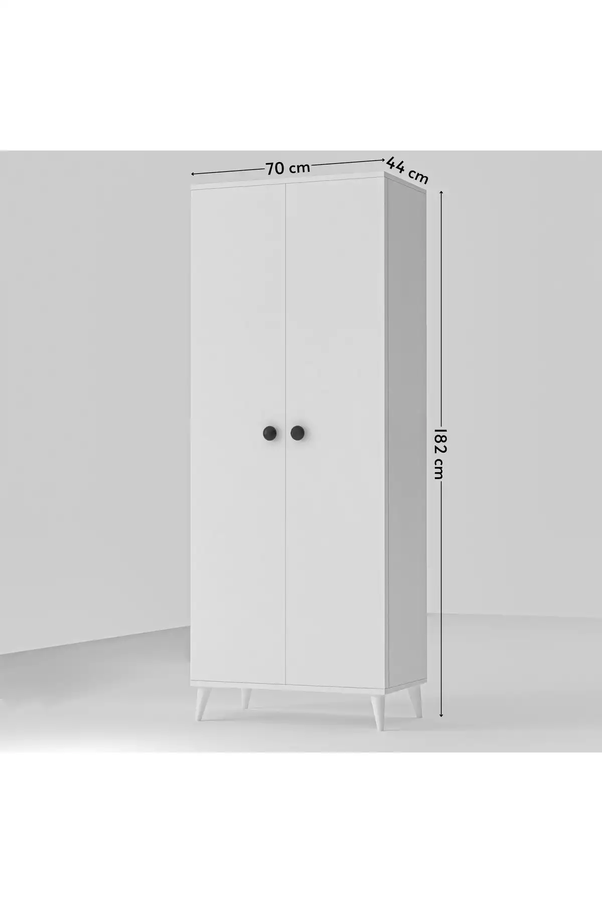 کابینت حمام آشپزخانه 5طبقه دار 2دربدار سفید چند کاربردی برند İMBAŞ کد 1758001265