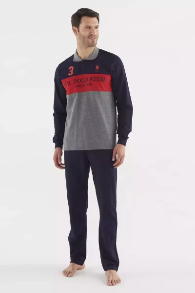 لباس راحتی آستین بلند 18611مردانه تیمی - آبی دریایی برند U.S. Polo Assn. کد 1759203663