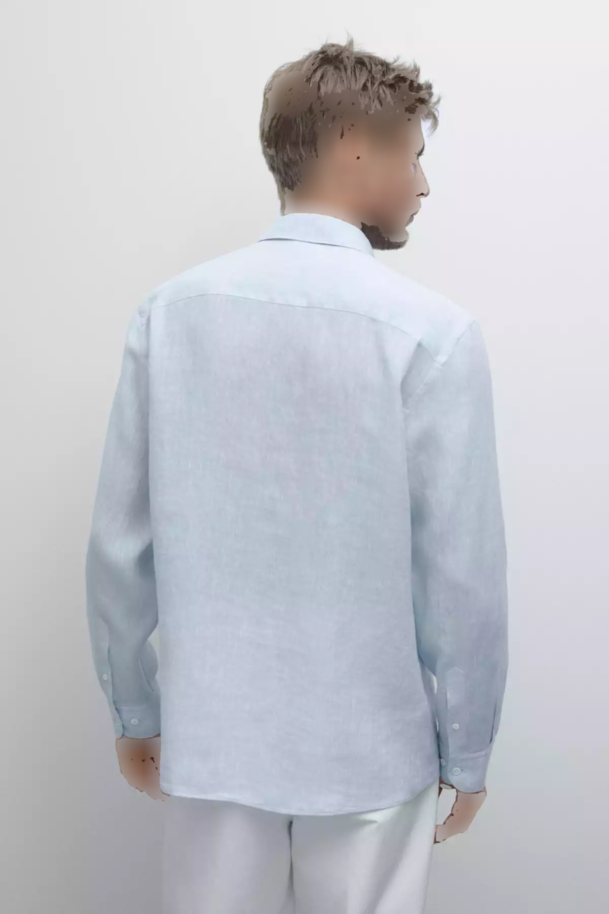 پیراهن اسلیم فیت 100کتان برند Massimo Dutti کد 1757751671