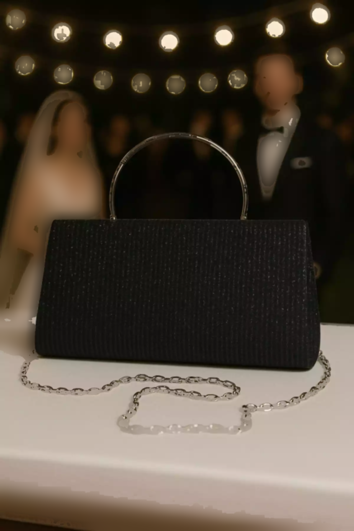 کیف دستی جعبه مجلسی کوچک زنجیردار دوشی اکریلیکی زنانه برند ZİVORA کد 1758390127