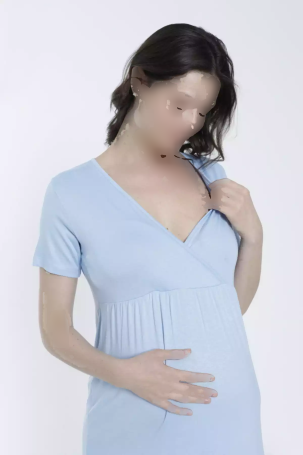 ست لباس شب طرحدار نوار بلند و گشاد بارداری برند Miss Dünya Lissa کد 1757072472