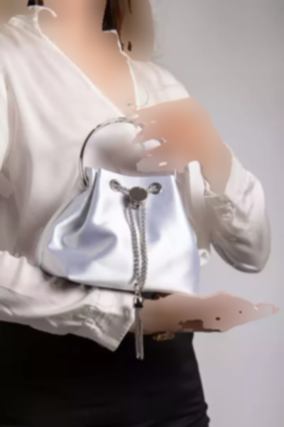 مجلسی طرحدار ساتن کوچک نقره کیف زنانه برند LİLLA کد 1758065587