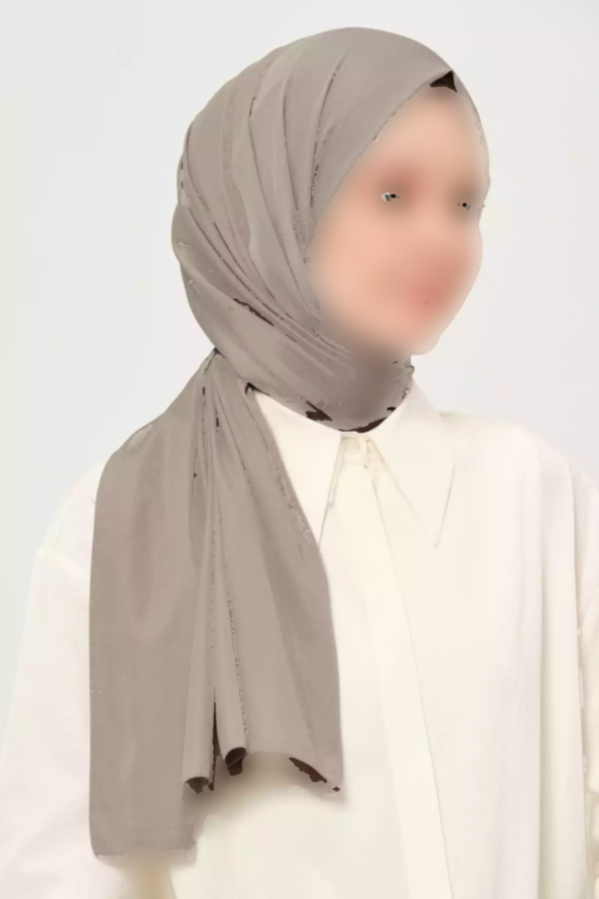 شال ساده پارچه لیز نمیخورد تویل غیر کریستالی برند Madame Polo کد 1757932866