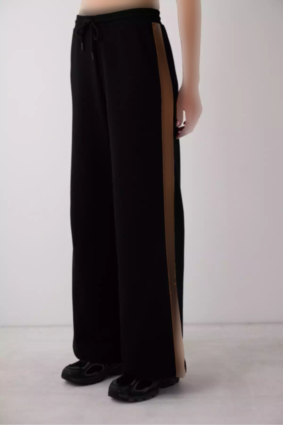 دور کمر بلند پاچه گشاد سعود شلوار مشکی برند Penti کد 1758037268