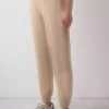 شلوار راحتی دور کمر بلند طرحدار پنبه دوزی شده بژ سعود برند Penti کد 1757202548