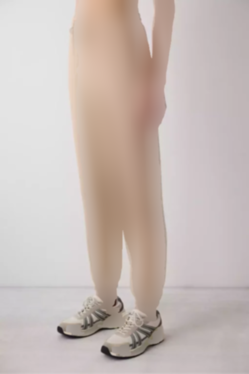 شلوار راحتی دور کمر بلند طرحدار پنبه دوزی شده بژ سعود برند Penti کد 1757202548