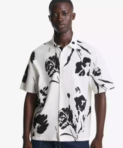 پیراهن چاپی آستین کوتاه برند Bershka کد 1757755269