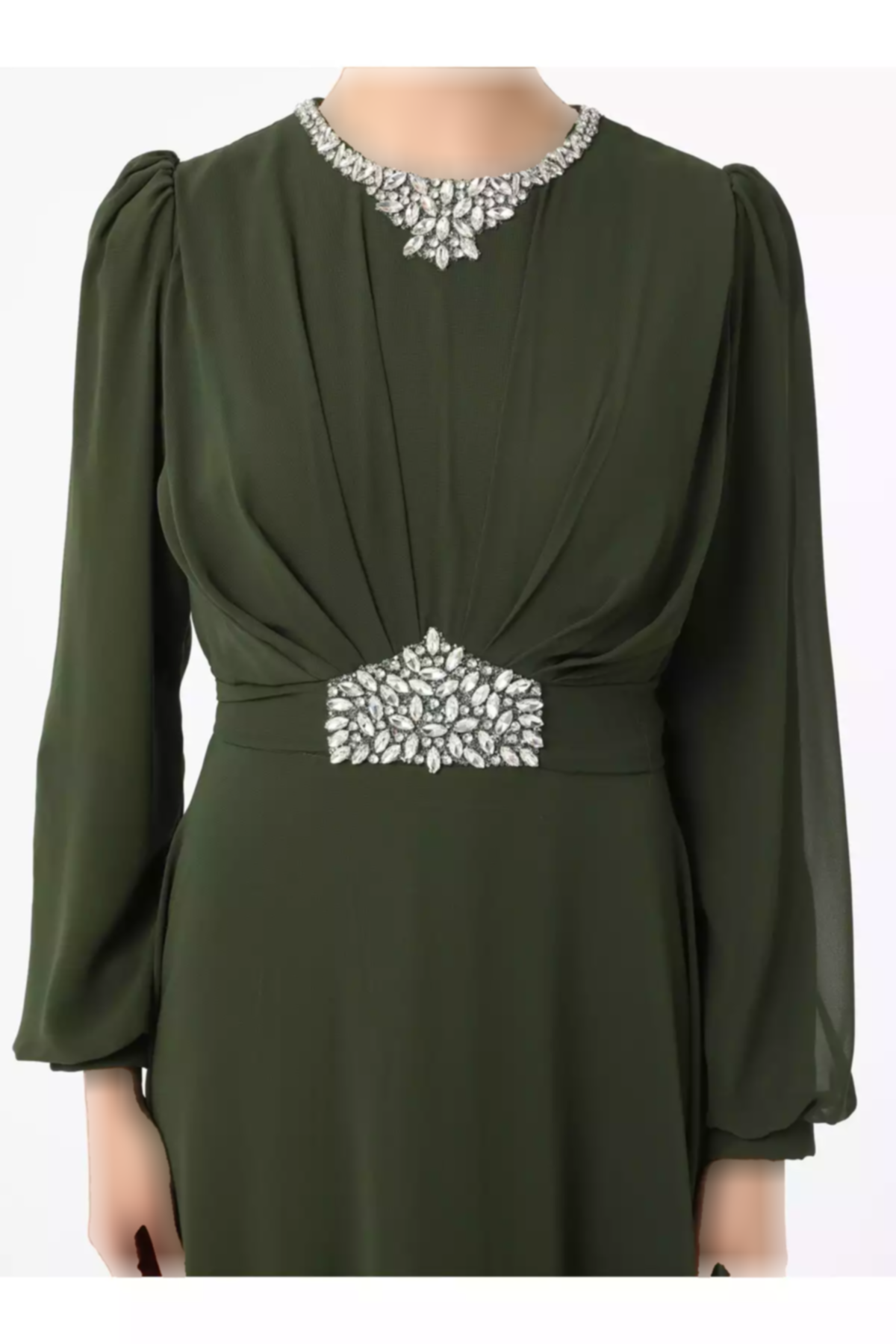 لباس مجلسی پوشیده یشمی برند Refka کد 1758121867