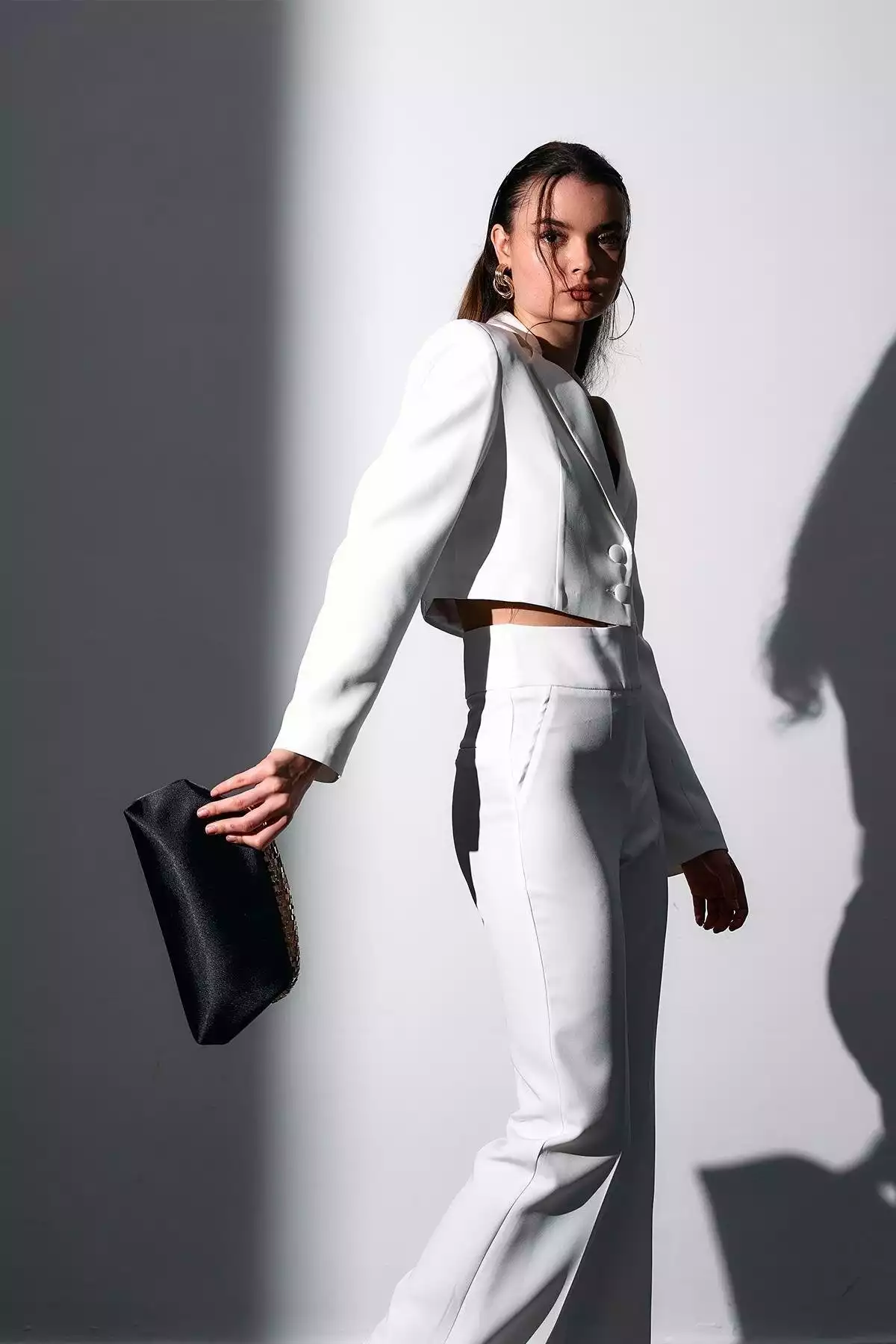 کیف مجلسی طرحدار ساتن طلایی مشکی برند Berlesi کد 1758390131