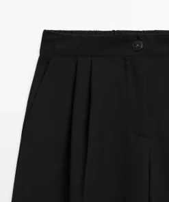 پاچه گشاد شلوار راحت برند Massimo Dutti کد 1757375348