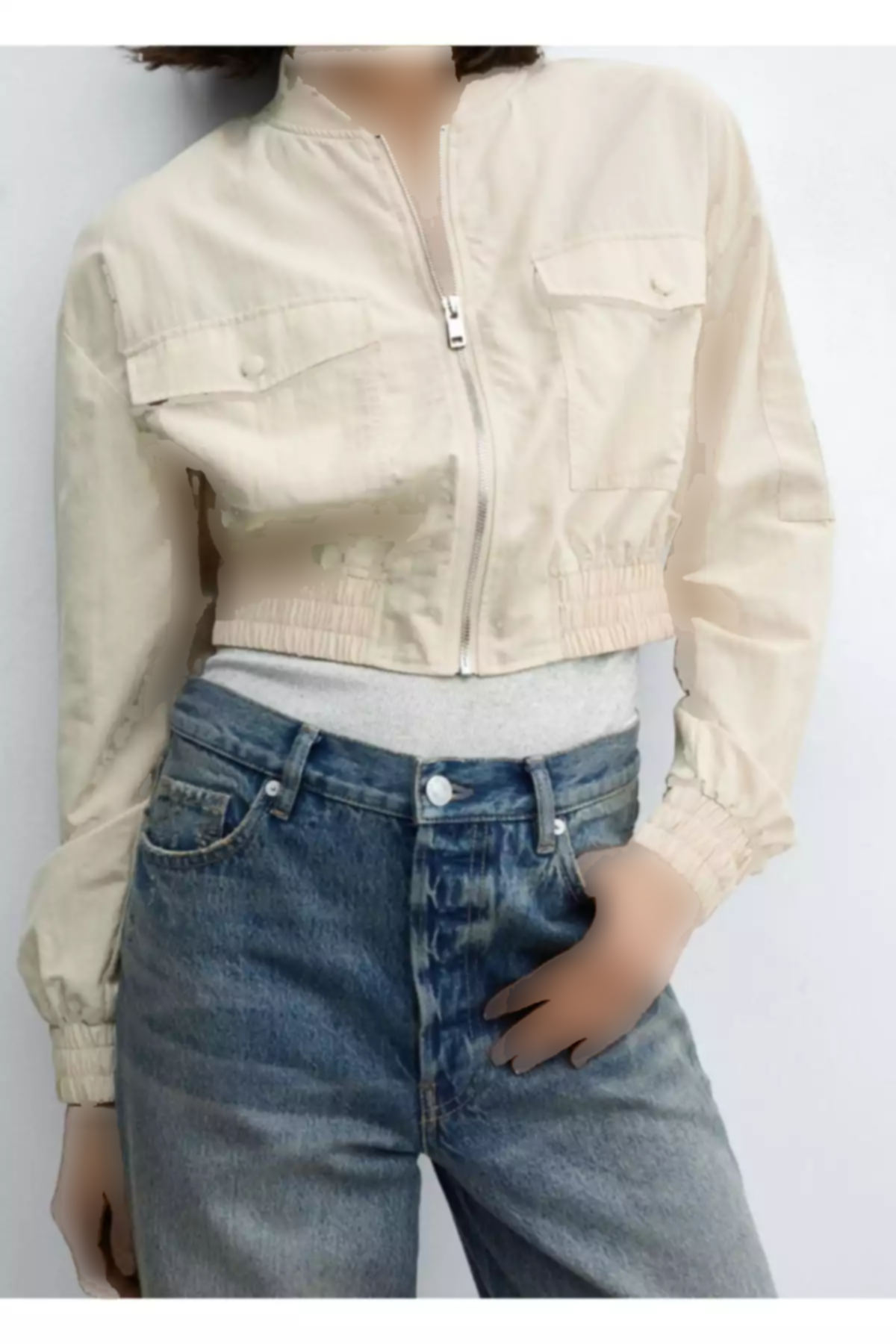 کت جیب دار بامبر برند MANGO کد 1758264129