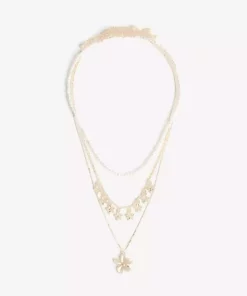 گردنبند ست مصنوعی گلدار برند Bershka کد 1757259548