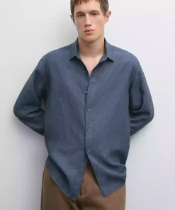 پیراهن متناسب 100کتان برند Massimo Dutti کد 1757752029